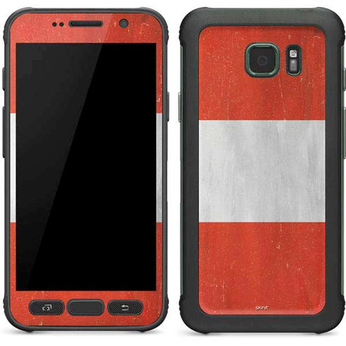 Distressed Austria Flag Galaxy S7 Active Skin