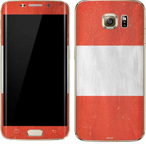 Distressed Austria Flag Galaxy S7 Edge Skin