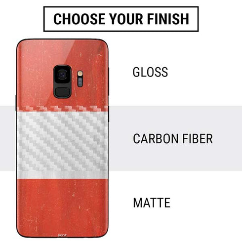 Distressed Austria Flag Galaxy S9 Skin