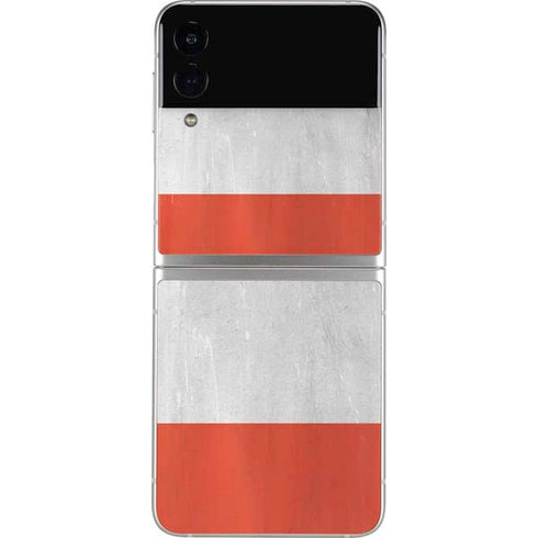 Distressed Austria Flag Galaxy Z Flip3 5G Skin