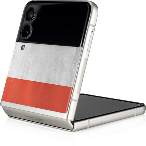 Distressed Austria Flag Galaxy Z Flip3 5G Skin