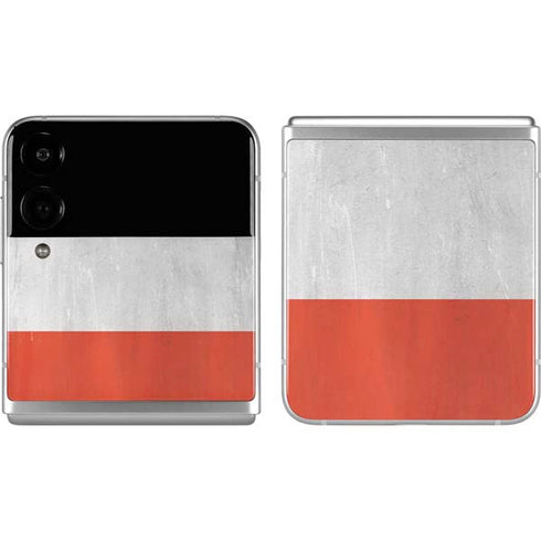 Distressed Austria Flag Galaxy Z Flip4 5G Skin