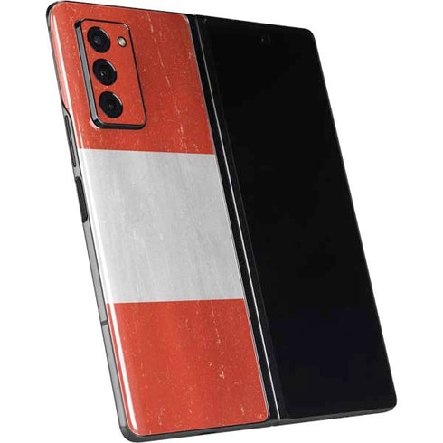 Distressed Austria Flag Galaxy Z Fold2 5G Skin