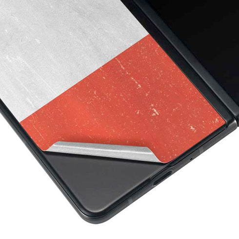 Distressed Austria Flag Galaxy Z Fold3 5G Skin