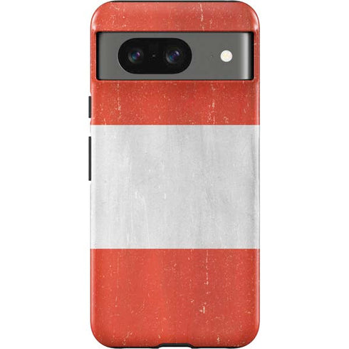 Distressed Austria Flag Google Pixel 8 Impact Case