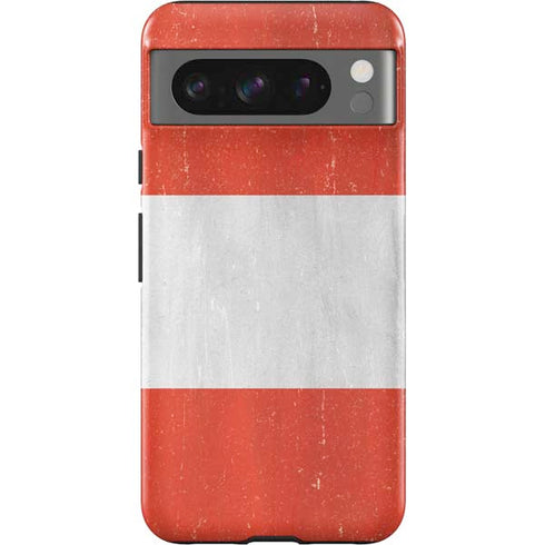 Distressed Austria Flag Google Pixel 8 Pro Impact Case