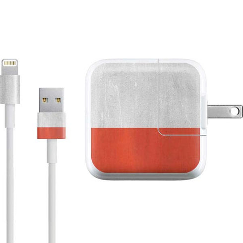 Distressed Austria Flag iPad Charger (10W USB) Skin