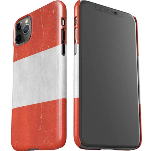 Distressed Austria Flag iPhone 11 Pro Max Lite Case