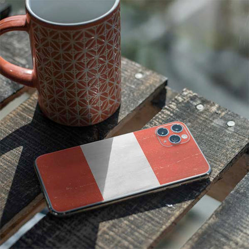 Distressed Austria Flag iPhone 11 Pro Max Skin