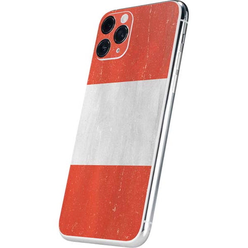 Distressed Austria Flag iPhone 11 Pro Skin