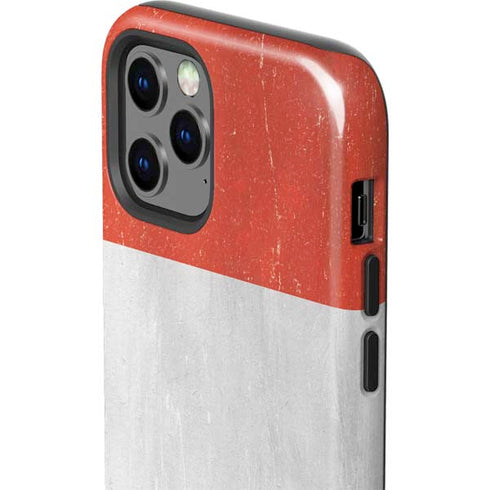 Distressed Austria Flag iPhone 12 Pro Impact Case