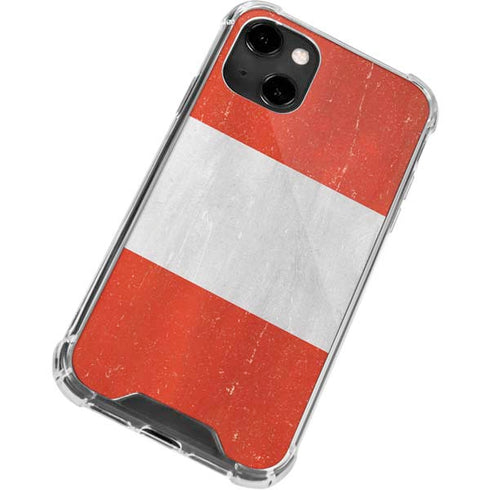 Distressed Austria Flag iPhone 13 Clear Case