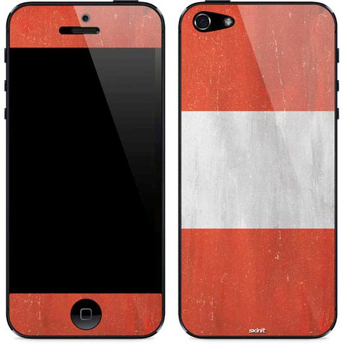 Distressed Austria Flag iPhone 5/5s/5SE Skin