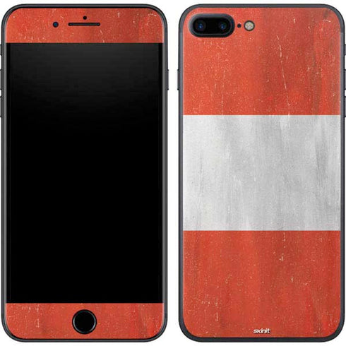 Distressed Austria Flag iPhone 7 Plus Skin