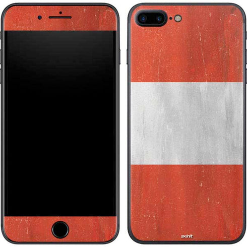 Distressed Austria Flag iPhone 8 Plus Skin