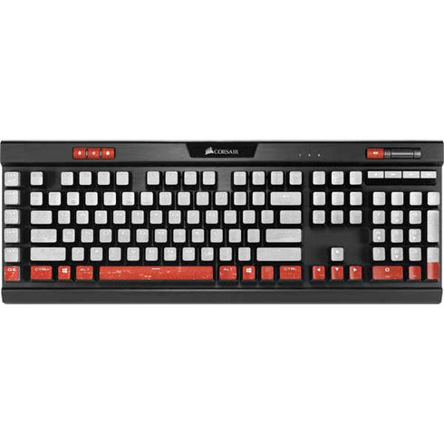 Distressed Austria Flag K95 RGB PLATINUM Mechanical Gaming Keyboard Skin