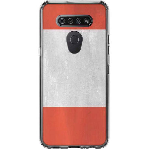 Distressed Austria Flag LG K51/Q51 Clear Case