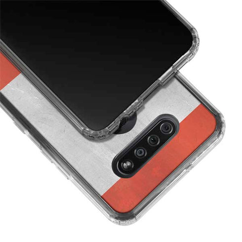 Distressed Austria Flag LG K51/Q51 Clear Case