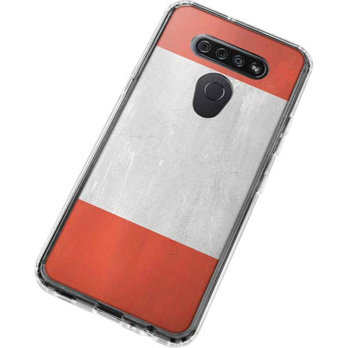 Distressed Austria Flag LG K51/Q51 Clear Case
