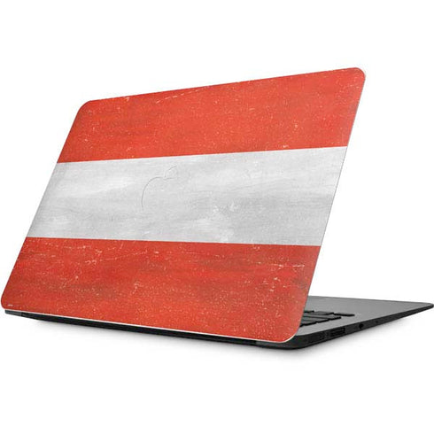 Distressed Austria Flag Apple MacBook Skin