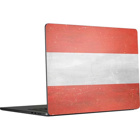 Distressed Austria Flag MacBook Air 15 in (2023) Skin