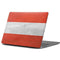Distressed Austria Flag Apple MacBook Pro 13-inch Skin