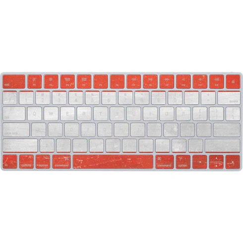 Distressed Austria Flag Magic Keyboard Skin
