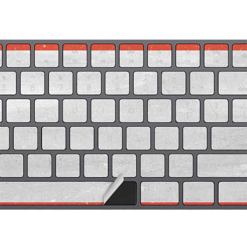 Distressed Austria Flag Magic Keyboard with Numeric Keypad Skin
