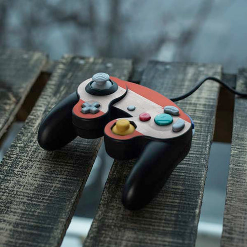Distressed Austria Flag Nintendo GameCube Controller Skin