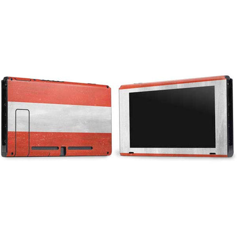 Distressed Austria Flag Nintendo Switch Bundle Skin