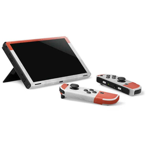 Distressed Austria Flag Nintendo Switch OLED (2021) Skin