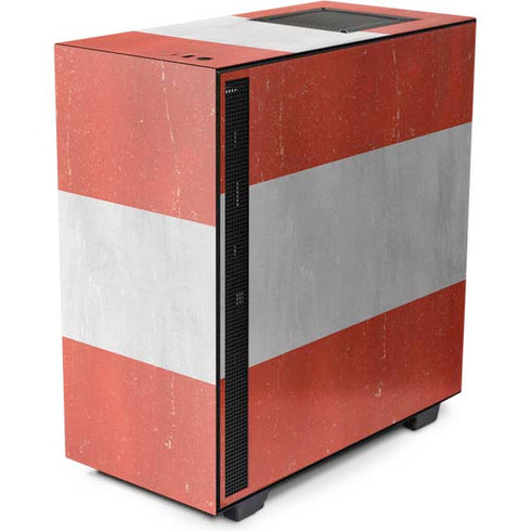 Distressed Austria Flag NZXT H510 Compact ATX Mid-Tower Case Skin