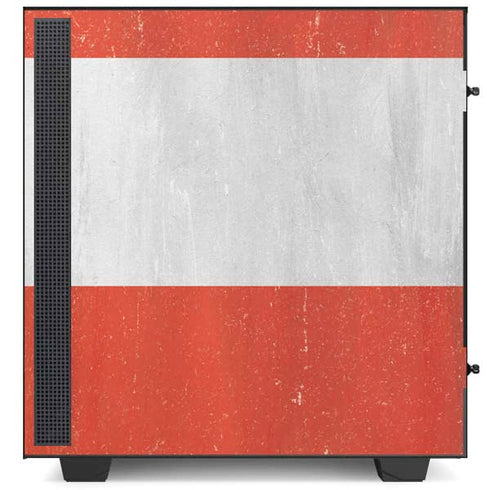 Distressed Austria Flag NZXT H510 Compact ATX Mid-Tower Case Skin