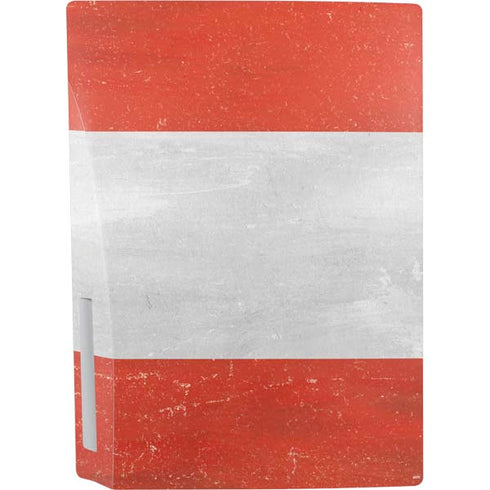 Distressed Austria Flag PS5 Console Skin
