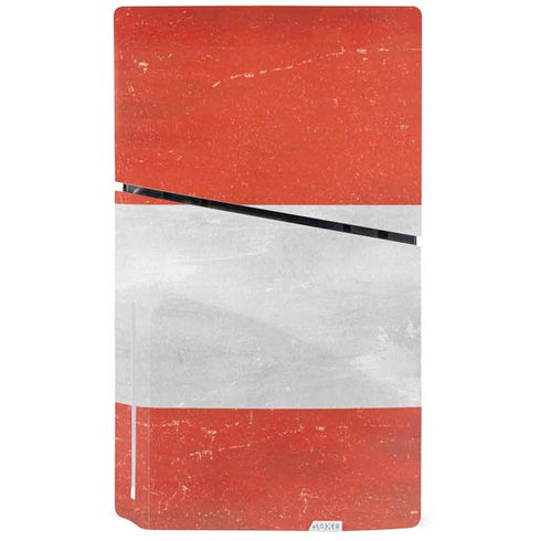 Distressed Austria Flag PS5 Slim Disk Bundle Skin