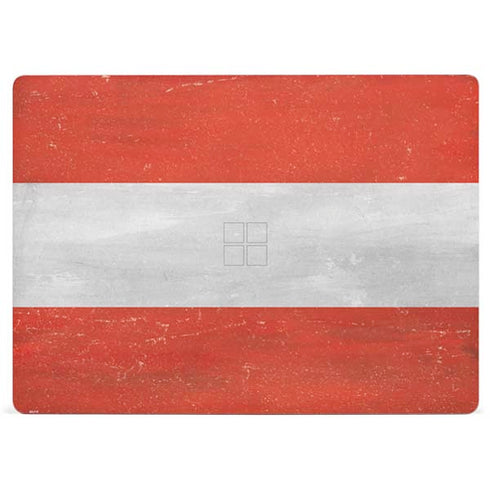 Distressed Austria Flag Surface Laptop 2 Skin