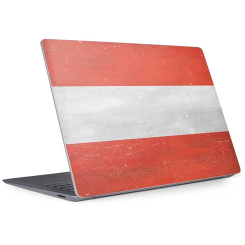 Distressed Austria Flag Surface Laptop 3 13.5in Skin