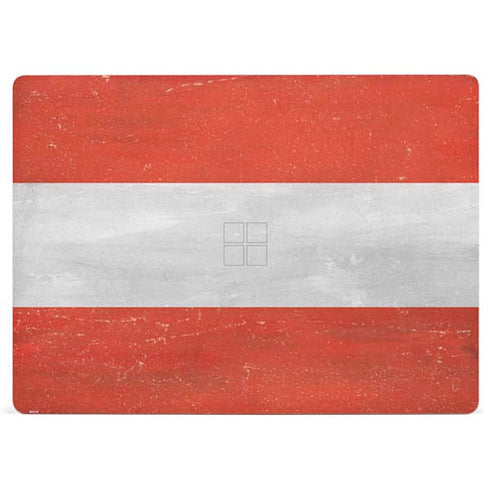 Distressed Austria Flag Surface Laptop 3 13.5in Skin