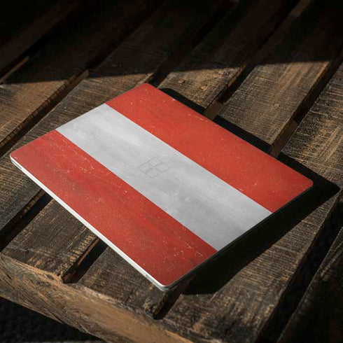 Distressed Austria Flag Surface Laptop 3 13.5in Skin