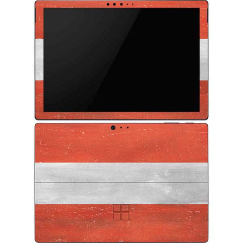 Distressed Austria Flag Surface Pro 6 Skin