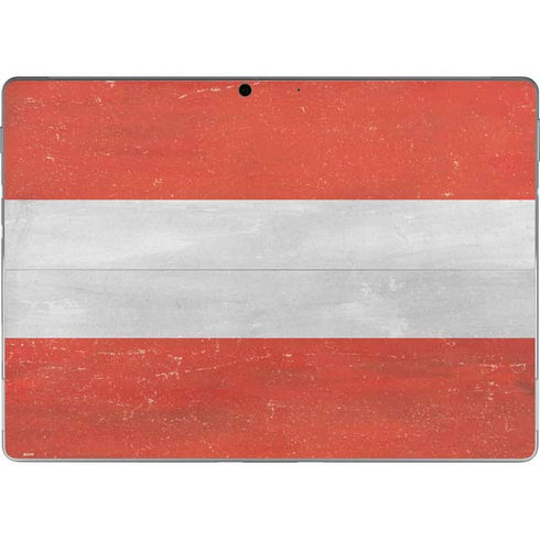 Distressed Austria Flag Surface Pro 8 Skin