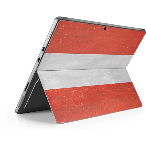 Distressed Austria Flag Surface Pro 8 Skin