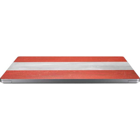Distressed Austria Flag Universal Laptop 11in (8.8 x 6.2in) Skin