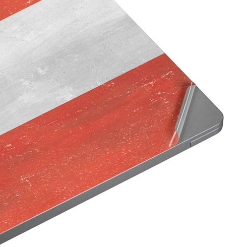 Distressed Austria Flag Universal Laptop 11in (8.8 x 6.2in) Skin