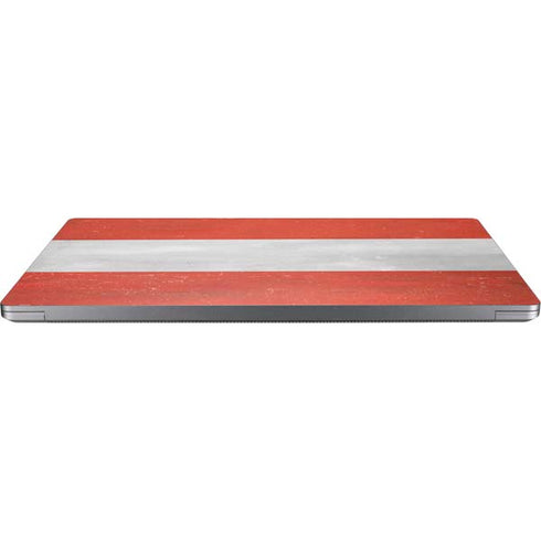 Distressed Austria Flag Universal Laptop 13in (10.6 x 7.6in) Skin