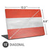 Distressed Austria Flag Universal Laptop 15in (12.2 x 8.8in) Skin