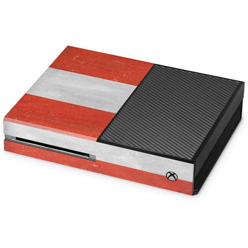 Distressed Austria Flag Xbox One Console Skin