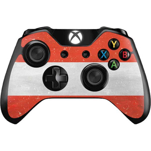 Distressed Austria Flag Xbox One Controller Skin