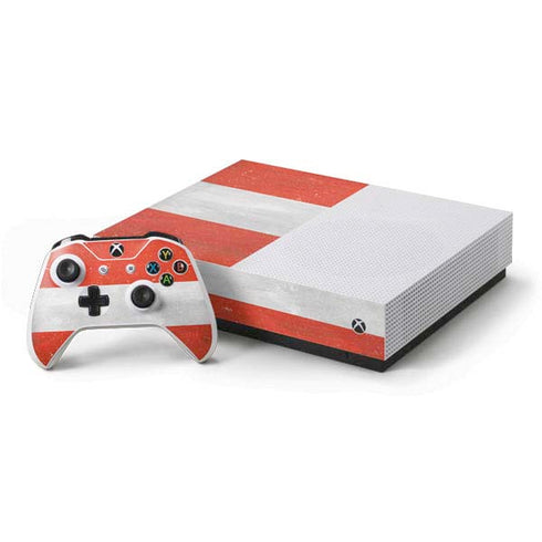 Distressed Austria Flag Xbox One S All-Digital Edition Bundle Skin