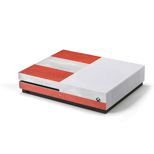 Distressed Austria Flag Xbox One S Console Skin